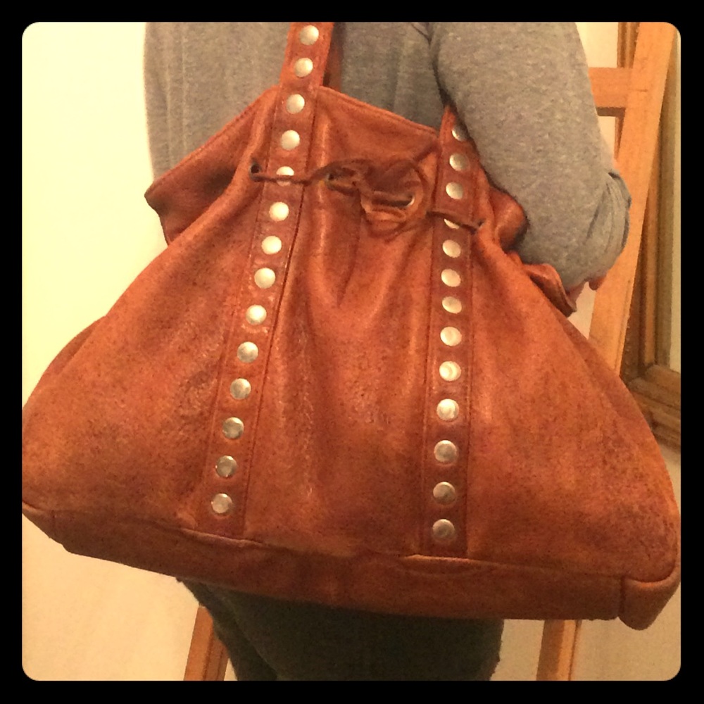 Leather boho bag